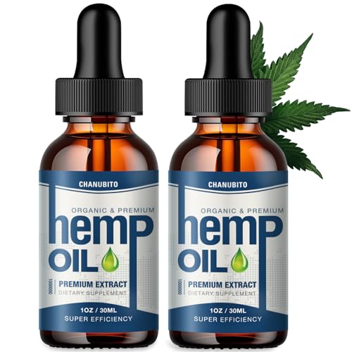Premium Organic 2-Pack Hemp Oil Drops - 1,000,000mg