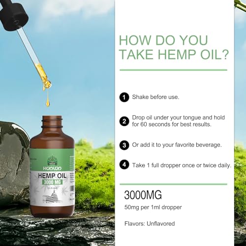 3000MG HOOLOO Hemp Oil Adults Bedtime Support