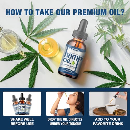 Premium Organic 2-Pack Hemp Oil Drops - 1,000,000mg