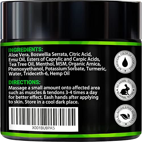 Maximum Strength Hemp Cream - Soothing Relief for Body