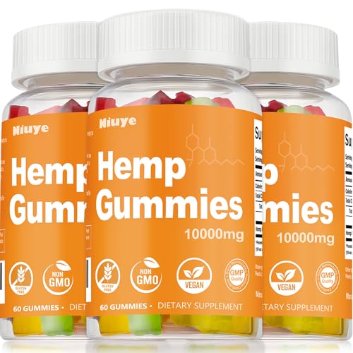 High Potency 3-Pack Hemp Gummies Infused with Omega