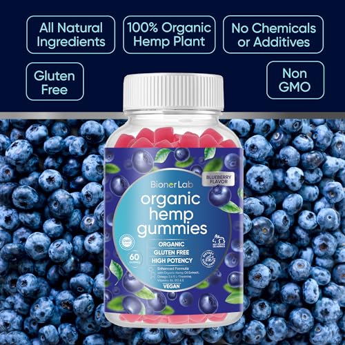 Organic High Potency Hemp Gummies for Adults