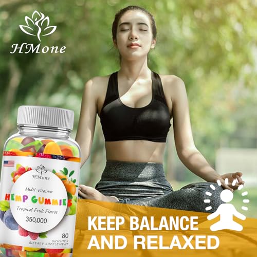 2-Pack Organic High-Potency Hemp Gummies Vegan Bear Candy