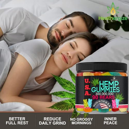USA-Made Hemp Gummy Bears for Sleep, Calm & Skin