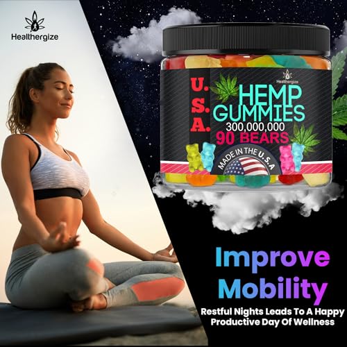 USA-Made Hemp Gummy Bears for Sleep, Calm & Skin