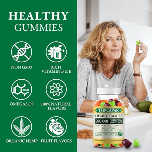 Organic Hemp Gummies: High Potency Edible Supplement, USA