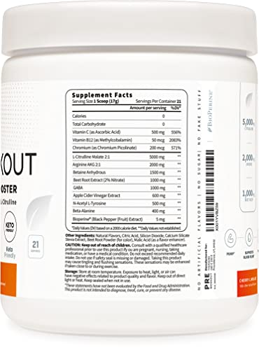 CherryLimeade Pump Pre Workout Nitric Oxide Booster