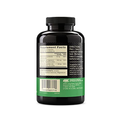 Zinc & Magnesium Supplement for Muscle Recovery & Endurance