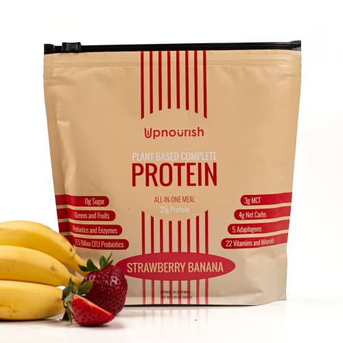 Strawberry Banana Plant-Based Protein Shake - Vegan Meal Replacement