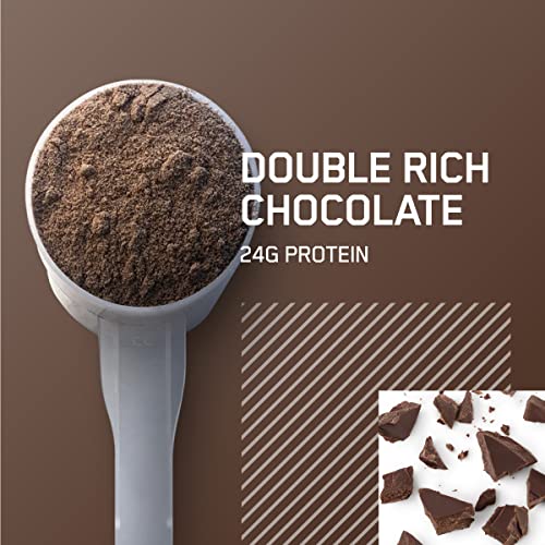 Optimum Nutrition Gold Standard Whey Protein, Double Rich Chocolate, 2 lb