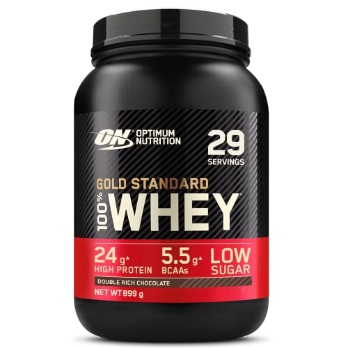 Optimum Nutrition Gold Standard Whey Protein, Double Rich Chocolate, 2 lb