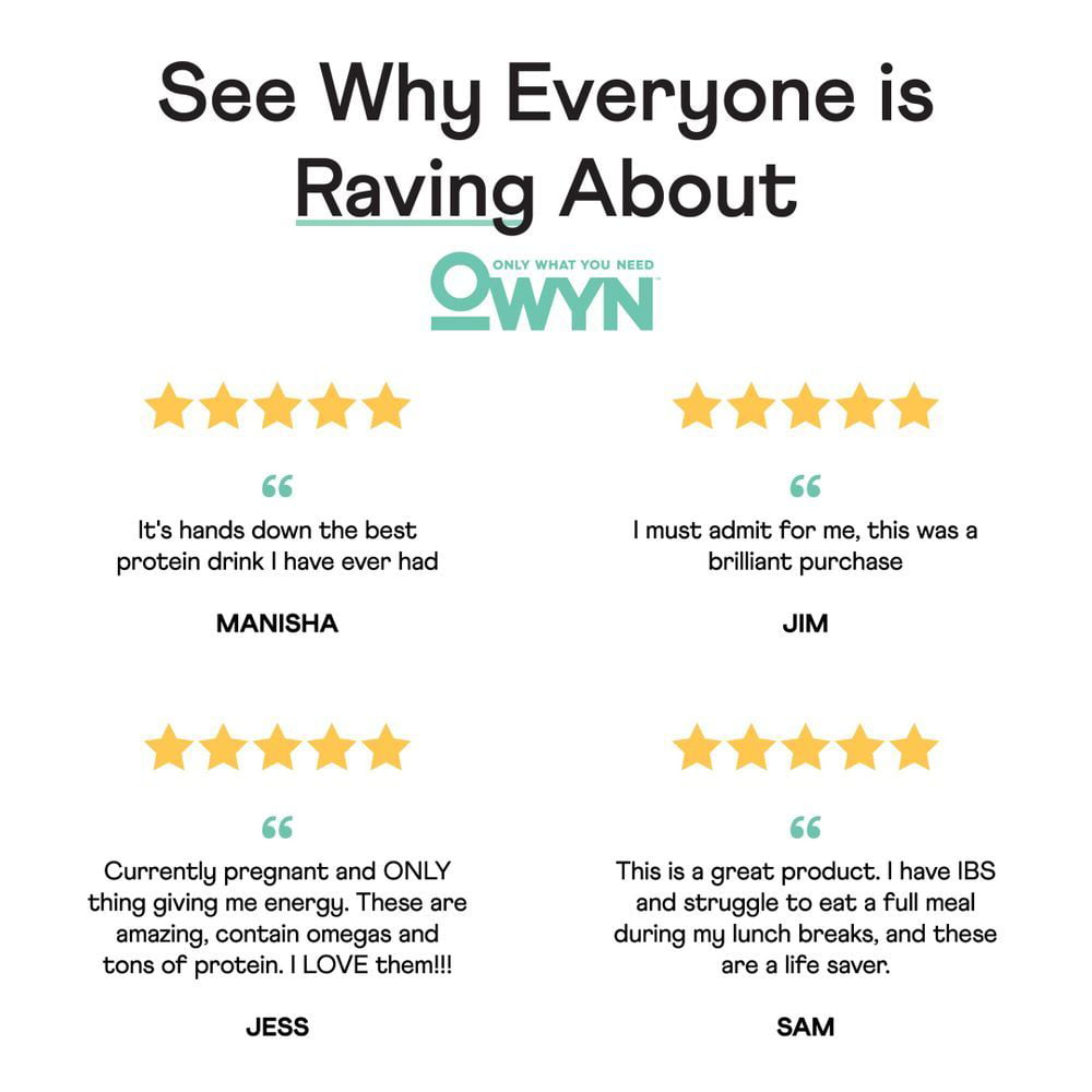 OWYN Protein Nutrition Shake, Smooth Vanilla, 4 Ct