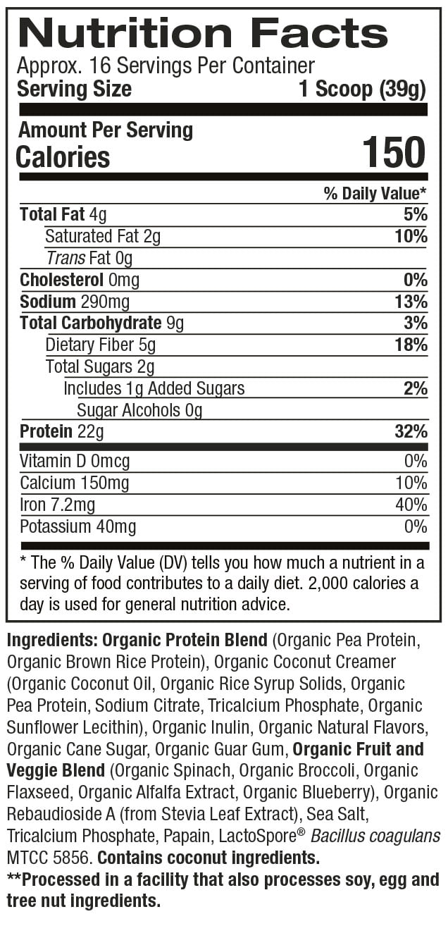 French Vanilla Plant-Based Protein Shake by Purely Inspired