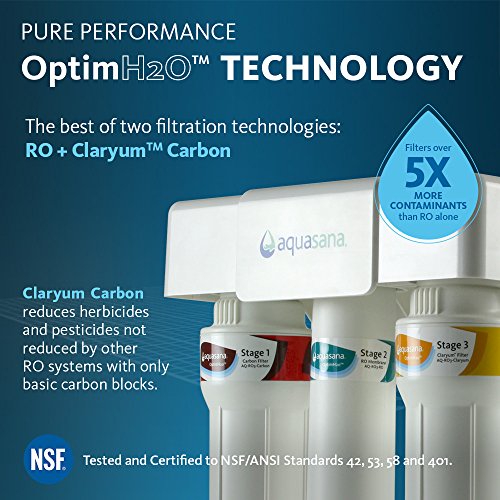 Aquasana RO Under Sink Water Filter - Fluoride Filter