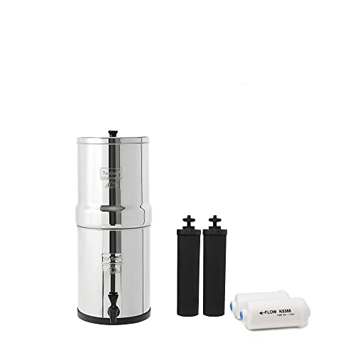 Travel Berkey Water Filter with Fluoride Reduction Elements