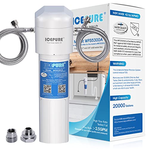 ICEPURE Under Sink Filter - High Capacity, NSF Certified