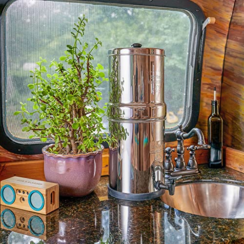 Travel Berkey Water Filter with Fluoride Reduction Elements