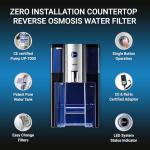 AlcaPure Reverse Osmosis Countertop Water Filter by RKIN with Patented High Capacity 4 Stage Technology: Purified Alkaline Water with Superior Taste. No Installation or Assembly Required. Space Black