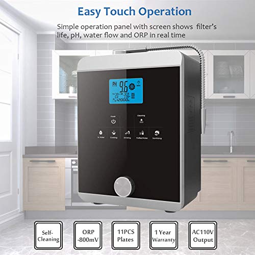 Alkaline Water Ionizer with Filter & ORP