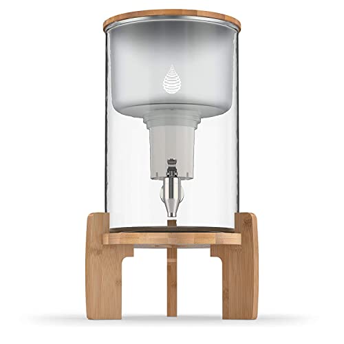 Glass alkaline water dispenser - countertop filtration system