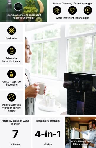 RKIN U1 Countertop Water Filter with Hydrogen Water