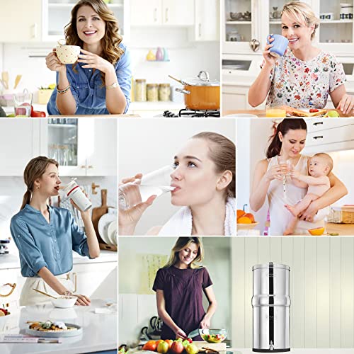 Stainless Steel Gravity Water Filter - Portable