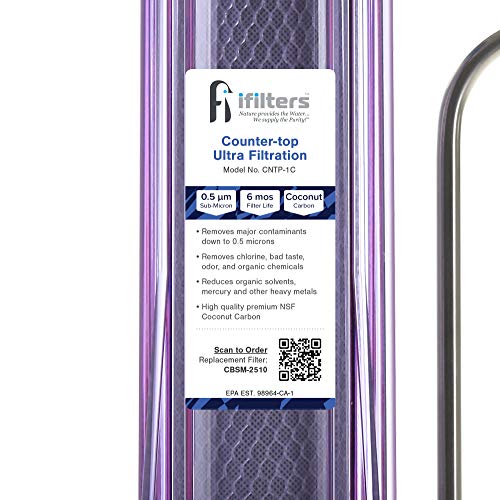 iFilters Ultra Countertop Water Filter - Clear