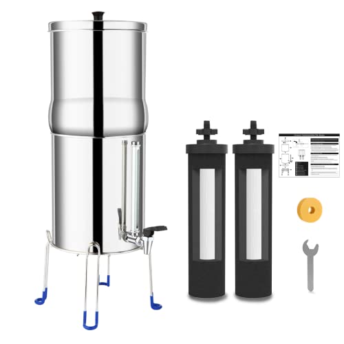 Stainless Steel Water Purifier with 2 Filters