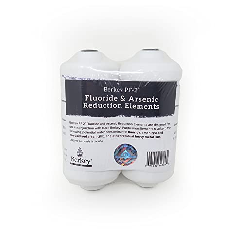 Imperial Berkey Gravity-Fed Water Filter with 2 Black Berkey Elements and 2 Berkey PF-2 Fluoride and Arsenic Reduction Elements for Everyday Home Use