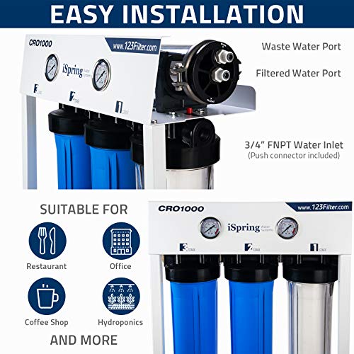 iSpring Commercial Tankless RO Water Filter - 1000 GPD