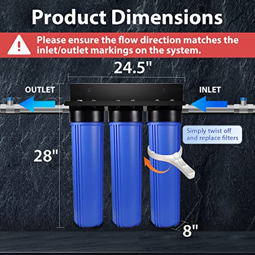 iSpring 3-Stage Whole House Water Filter System