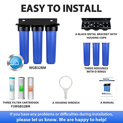 iSpring 3-Stage Whole House Water Filter System