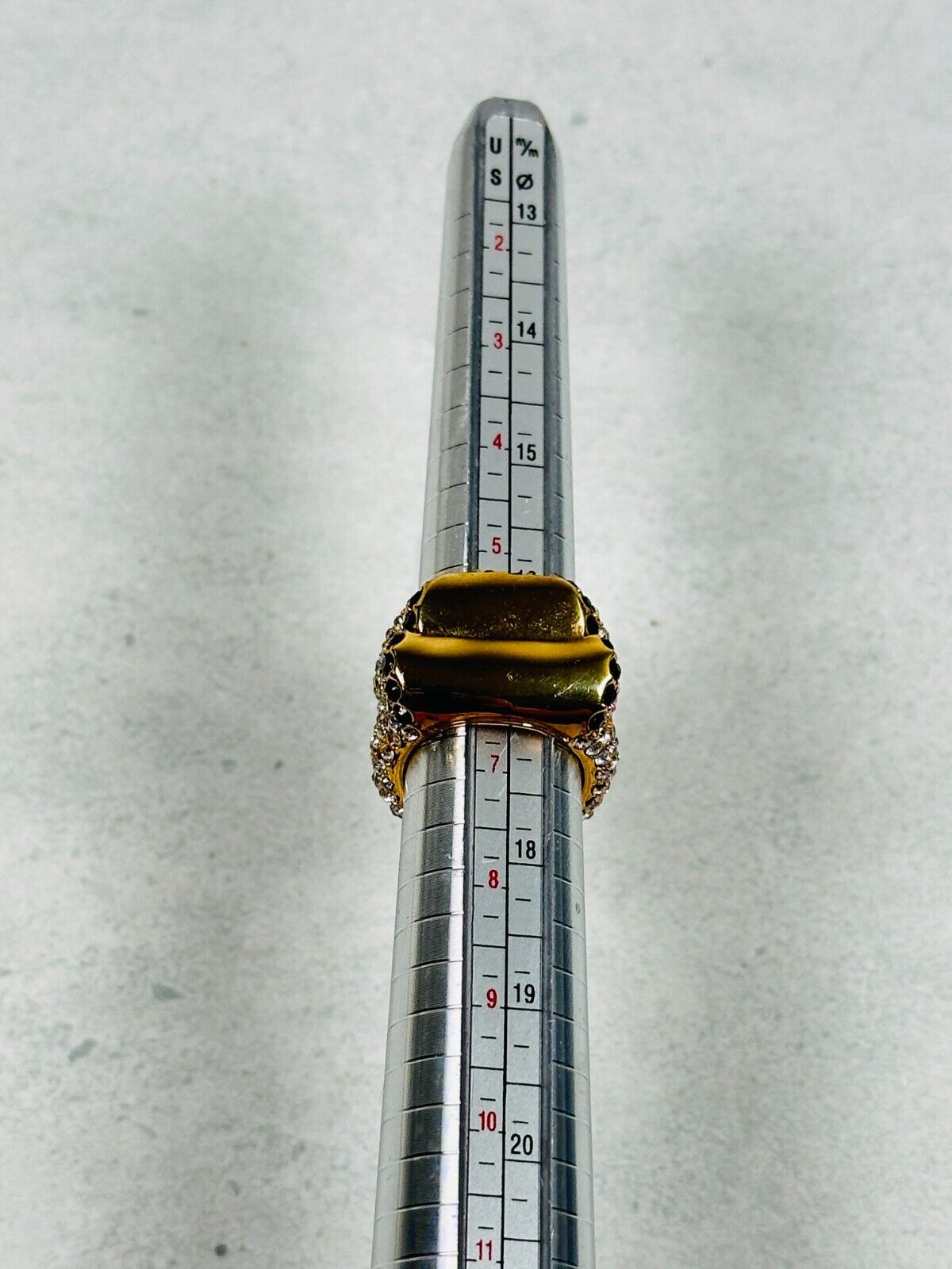 Polar Bear Pave Rhinestone Statement Ring