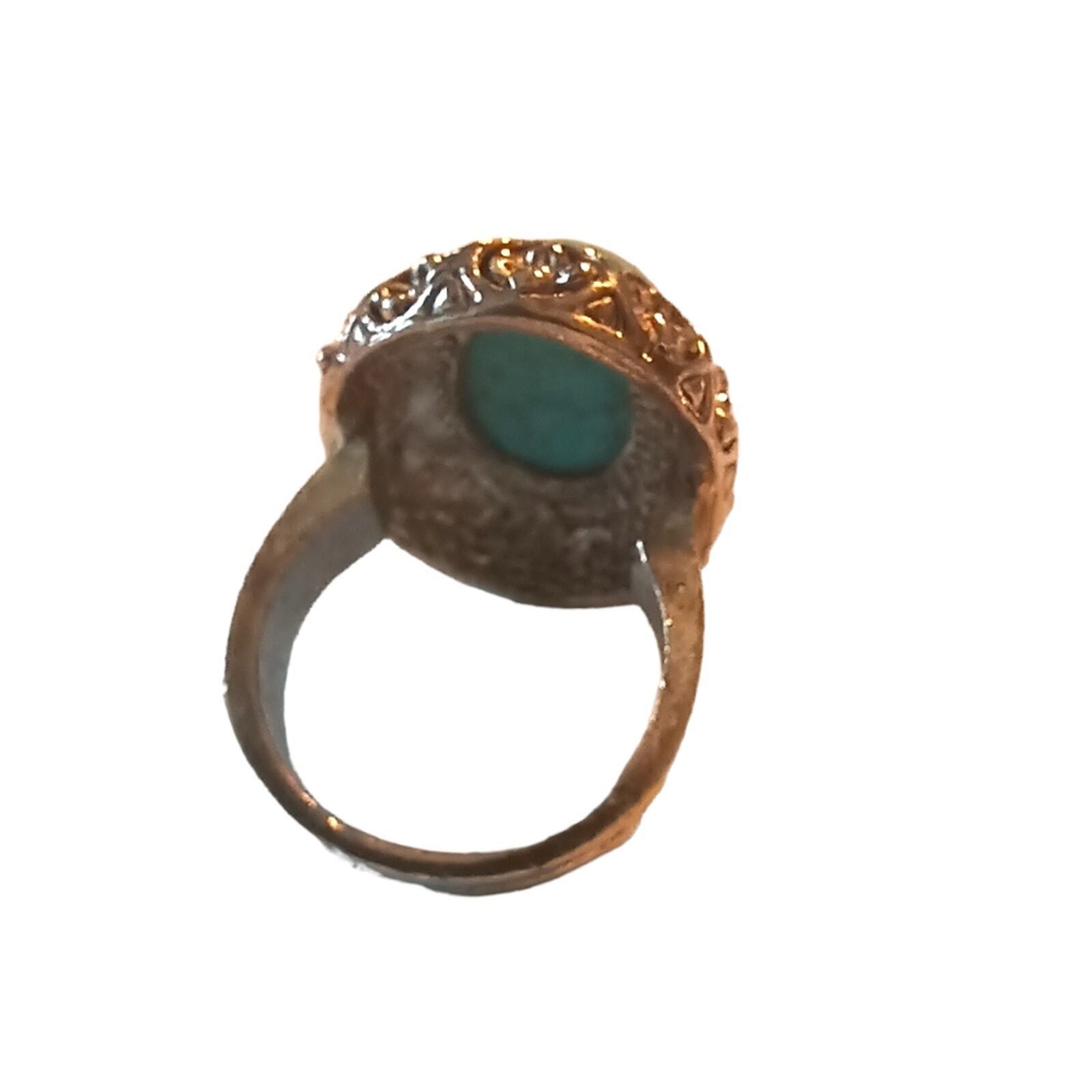 Southwestern Turquoise Bohemian Statement Ring for Women