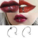 Stainless Steel Fake Nose Ring and Hoop Set