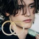 Titanium Hoop with CZ for Body Piercings