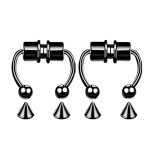 Magnetic Clip-On Nose Rings - Faux Septum Style