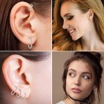 Titanium Hoop with CZ for Body Piercings