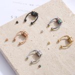 5pcs Stainless Steel Fake Nose Ring Set