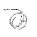 Stainless Steel Double Layer Spiral Nose Ring