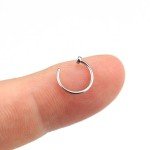 Fake Nose Rings Set for Women - Stainless Steel