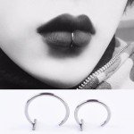 Stylish Stainless Steel Fake Nose Ring Set