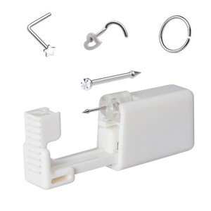Safe and Easy Nose Piercing Kit with Studs