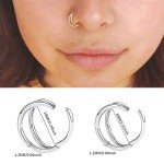 Double Hoop Nose Rings for Stylish Piercings