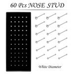 Crystal Stainless Steel Nose Stud for Women