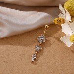 ZAKOL Flower Crystal Zircon Belly Button Ring