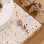 ZAKOL Flower Crystal Zircon Belly Button Ring