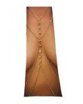 Gold Plated Crystal Layering Body Chain