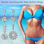 Set of 10 Surgical Steel Belly Button Rings