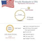 Tiny 14k Gold Filled Nose Hoop for Women